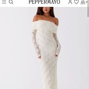 Peppermayo Yours Always Lace Maxi Dress